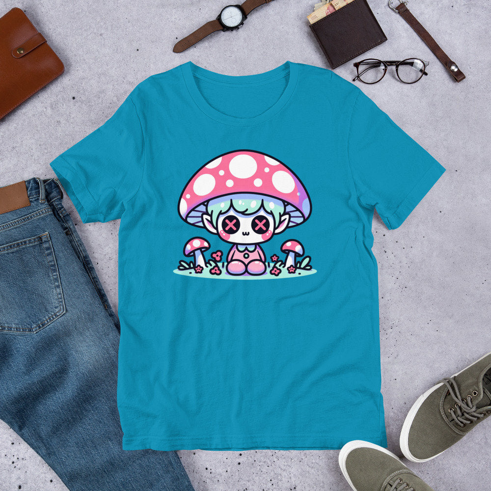 Weirdcore Pastel Goth Grunge Gore Creepy Cute Mushroom Gothic Boy T-Shirt