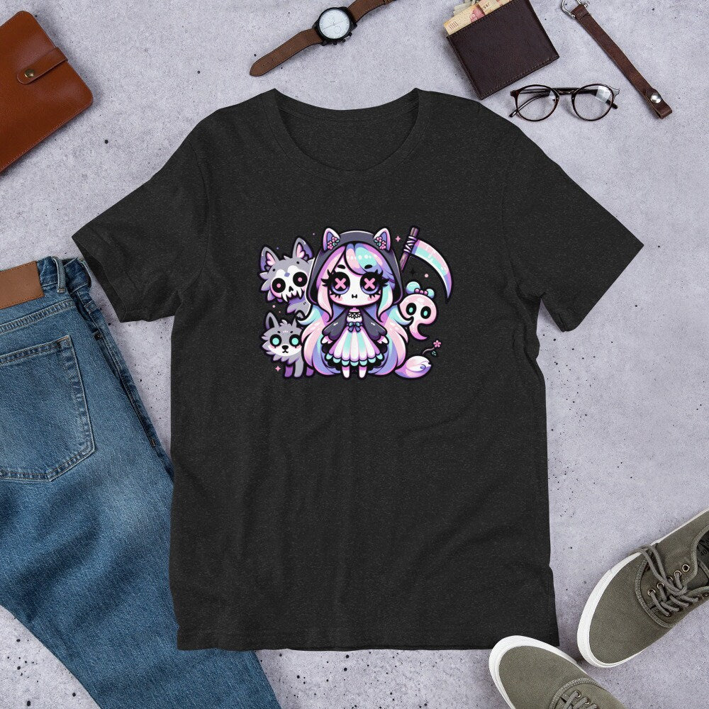 Weirdcore Pastel Goth Grunge Gore Creepy Cute Darkcore Death Girl T-Shirt