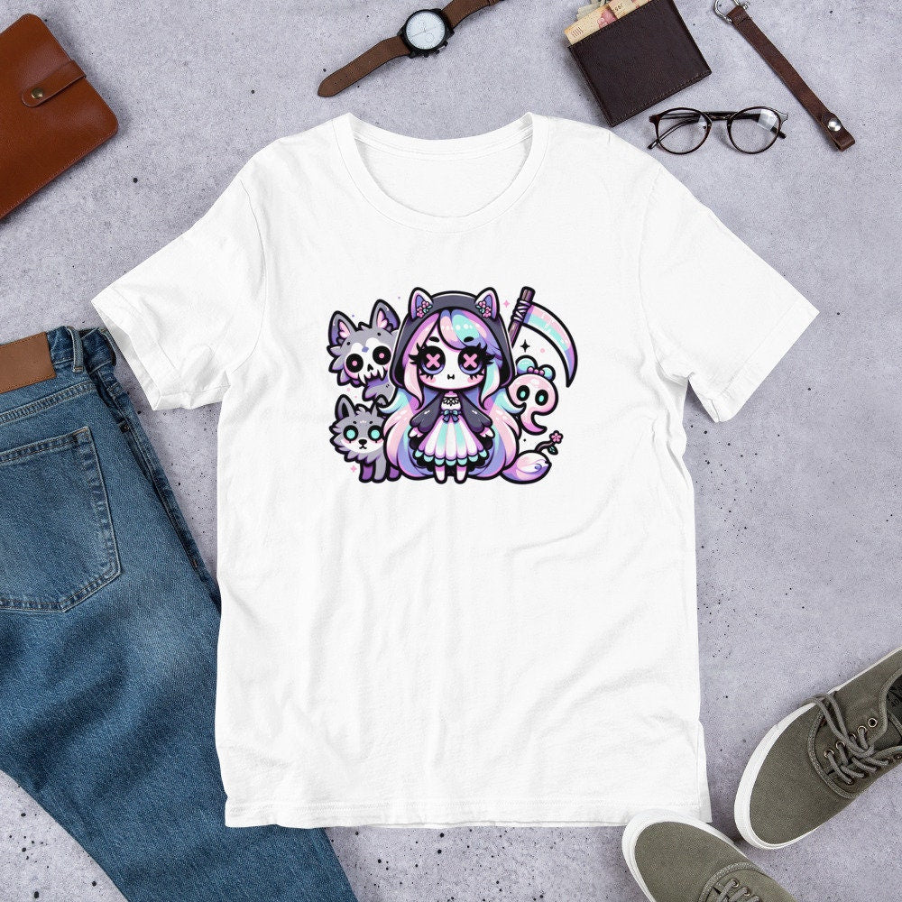 Weirdcore Pastel Goth Grunge Gore Creepy Cute Darkcore Death Girl T-Shirt