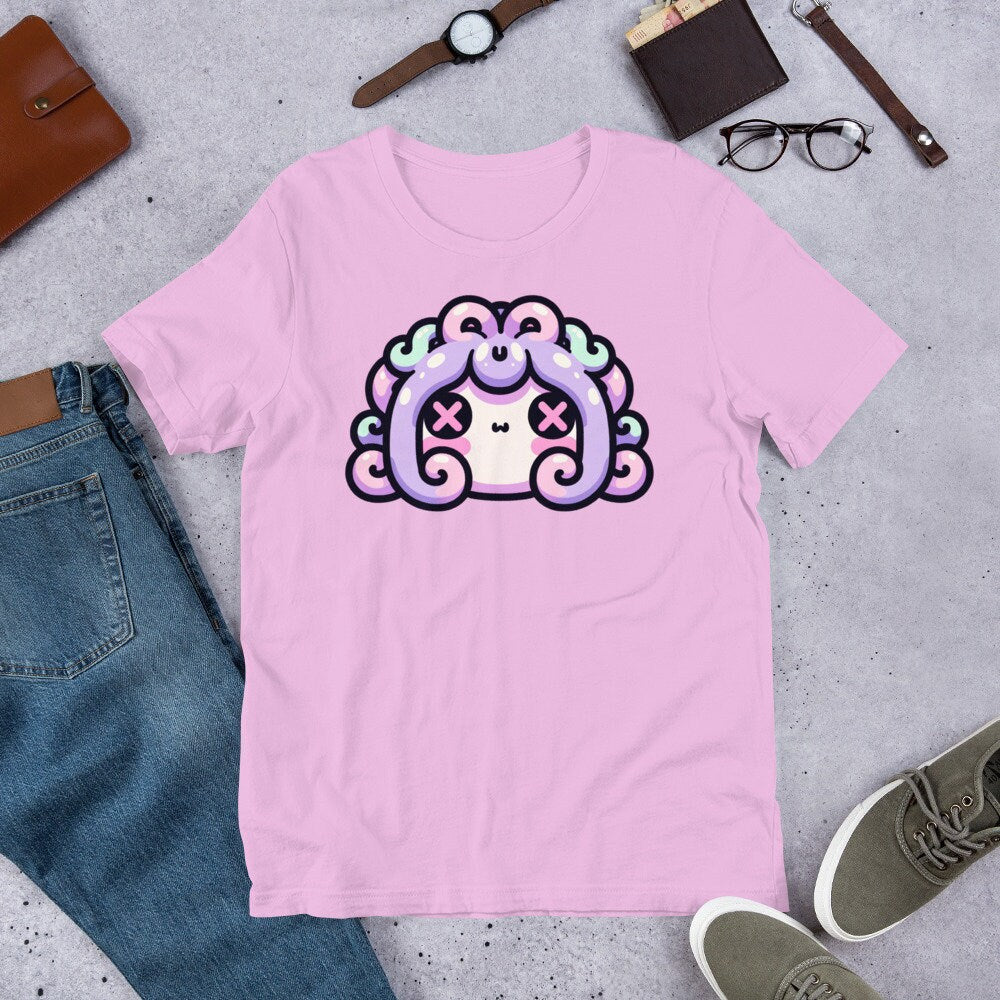 Weirdcore Pastel Goth Grunge Gore Creepy Cute Darkcore Medusa Head T-Shirt