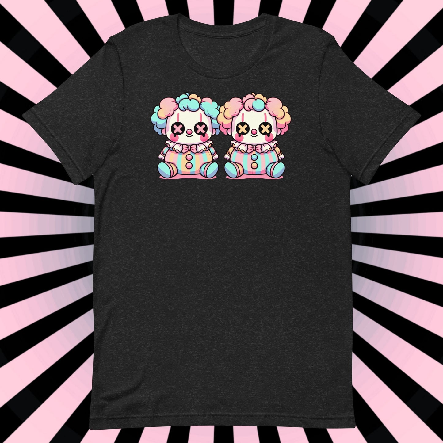 Weirdcore Pastel Goth Grunge Gore Creepy Cute Dark Weird Together Clown Clowncore T-Shirt