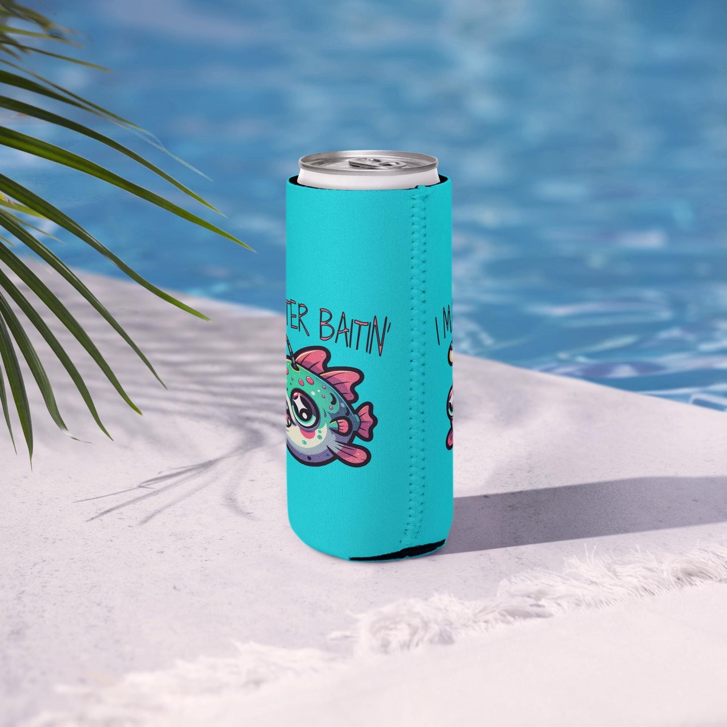 Weirdcore Kawaii Angler Fish Can Cooler Beer Pastel Goth Grunge Cozie Tongue in Cheek Beverage Koozie
