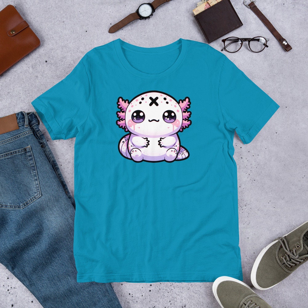 Weirdcore Pastel Goth Grunge Cute Axolotl Shirt
