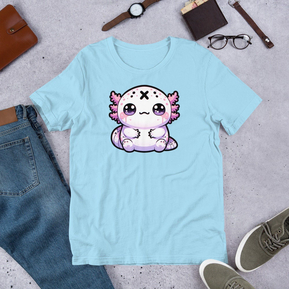 Weirdcore Pastel Goth Grunge Cute Axolotl Shirt