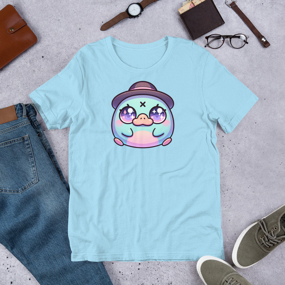 Weirdcore Pastel Goth Grunge Gore Creepy Cute Dapper Platypus T-Shirt