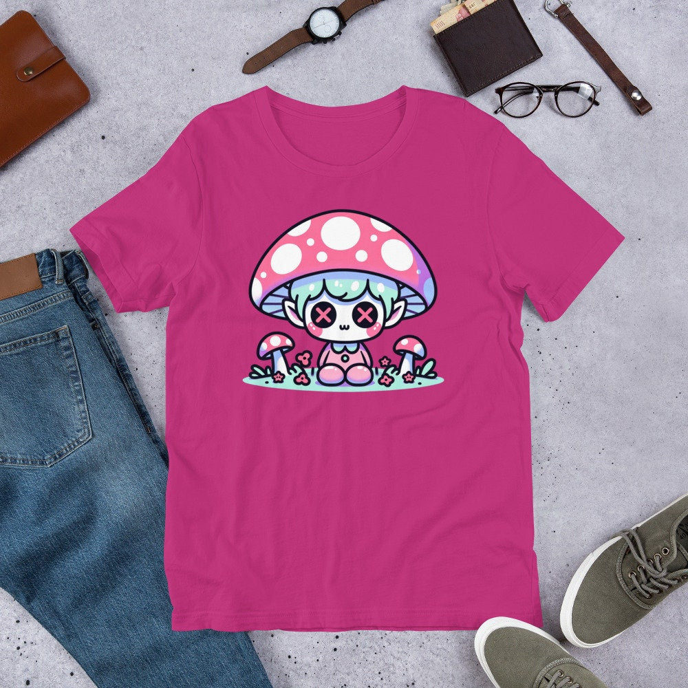 Weirdcore Pastel Goth Grunge Gore Creepy Cute Mushroom Gothic Boy T-Shirt