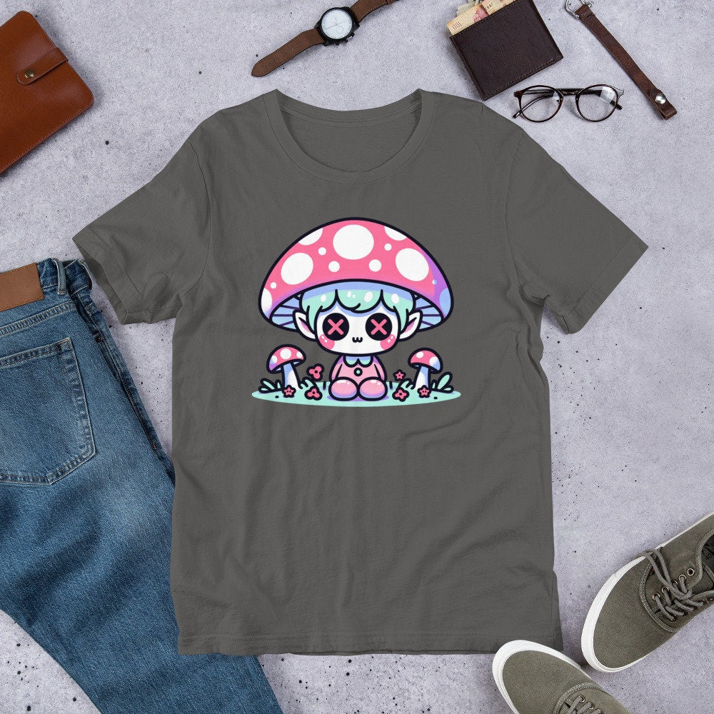 Weirdcore Pastel Goth Grunge Gore Creepy Cute Mushroom Gothic Boy T-Shirt