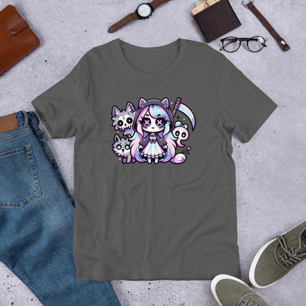 Weirdcore Pastel Goth Grunge Gore Creepy Cute Darkcore Death Girl T-Shirt