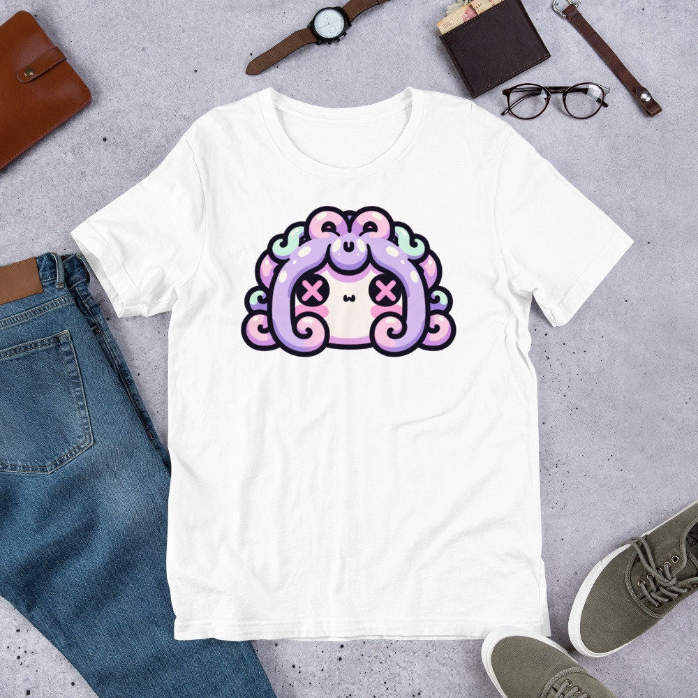 Weirdcore Pastel Goth Grunge Gore Creepy Cute Darkcore Medusa Head T-Shirt