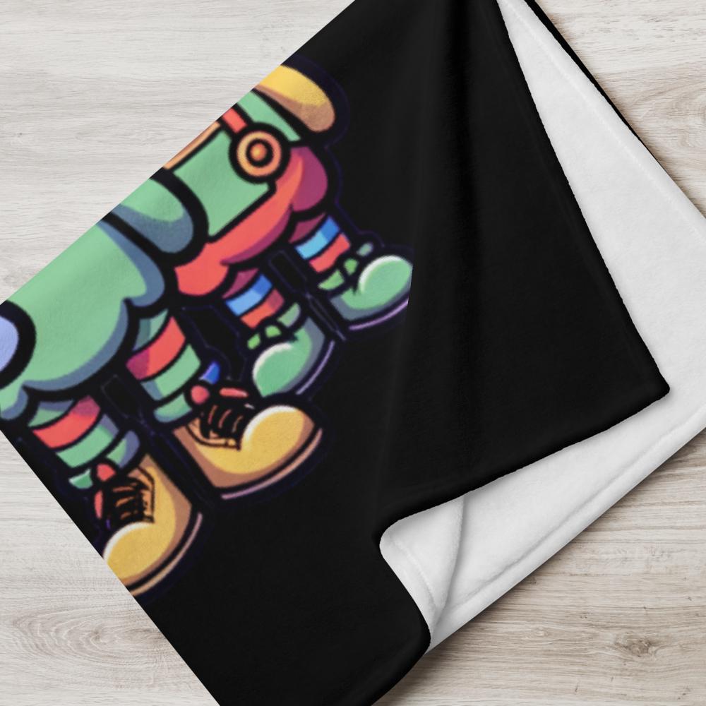 Blanket Weirdcore Mushroom Ghost Gang Throw Blanket Halloween Grunge Goth Room Decor