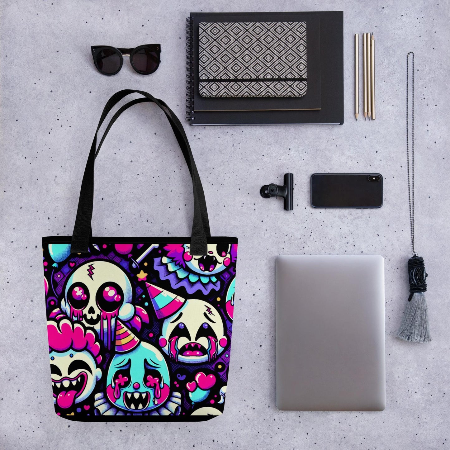 TOTE BAG Gothic Grunge Neon Goth Darkcore Weirdcore Ghost Gore Stuff Dark Aesthetic Halloween Tote Bag