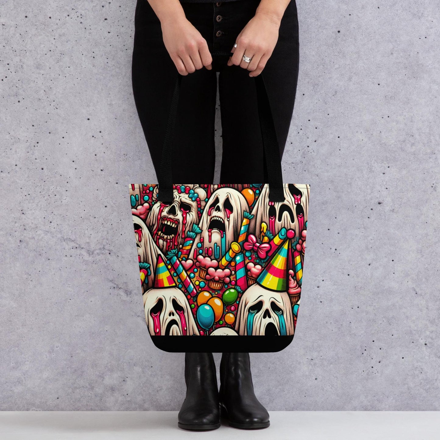 TOTE BAG Gothic Grunge Darkcore Weirdcore Ghost Gore Creepy Stuff Dark Aesthetic Halloween Tote Bag