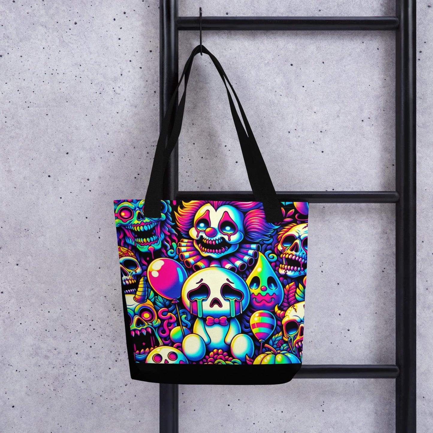 TOTE BAG Gothic Grunge Neon Goth Darkcore Weirdcore Crying Ghost Gore Nightmare Dark Aesthetic Halloween Tote Bag