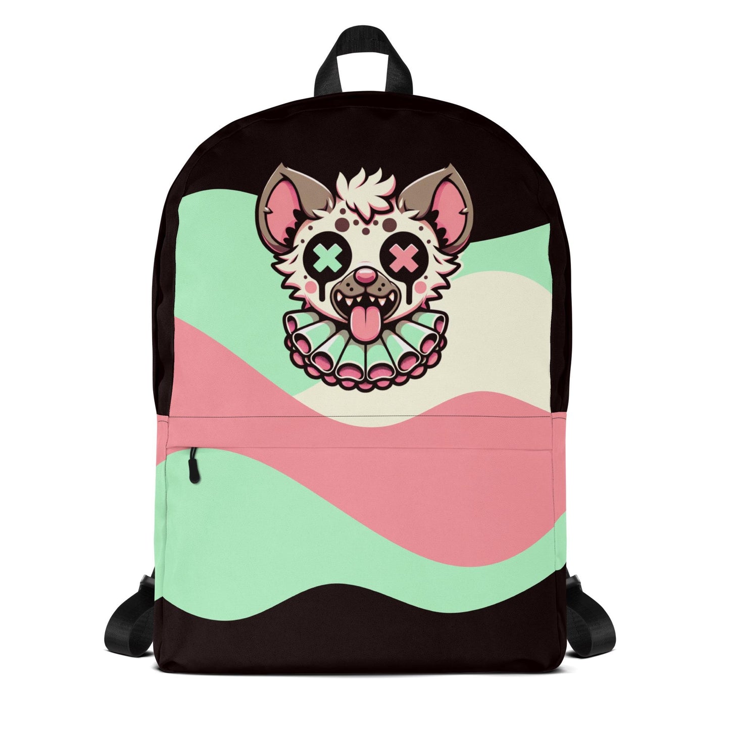 Grunge Weirdcore Hyena Clown Bookbag Pastel Goth Clowncore Gore Knap Sack Book School Bag