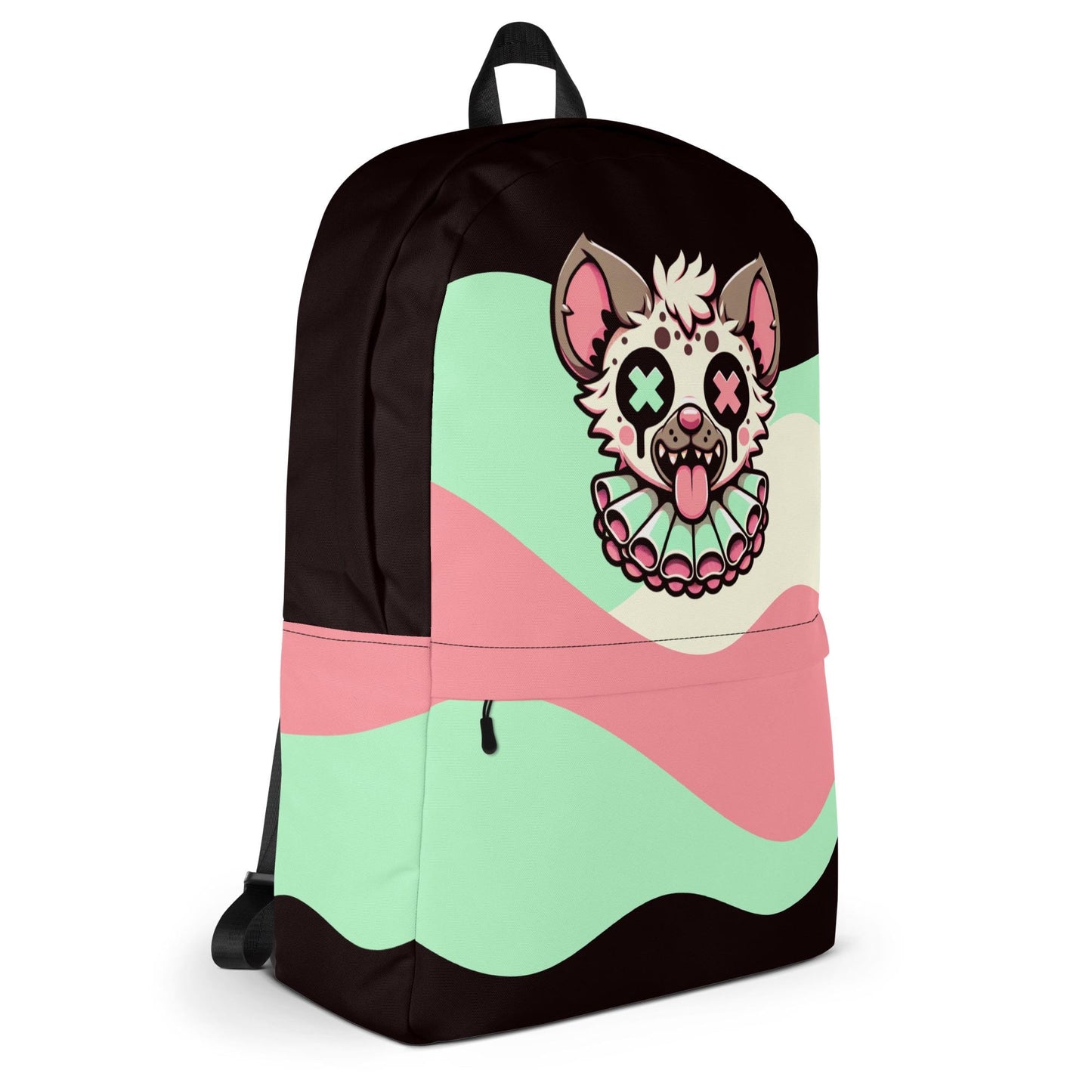 Grunge Weirdcore Hyena Clown Bookbag Pastel Goth Clowncore Gore Knap Sack Book School Bag