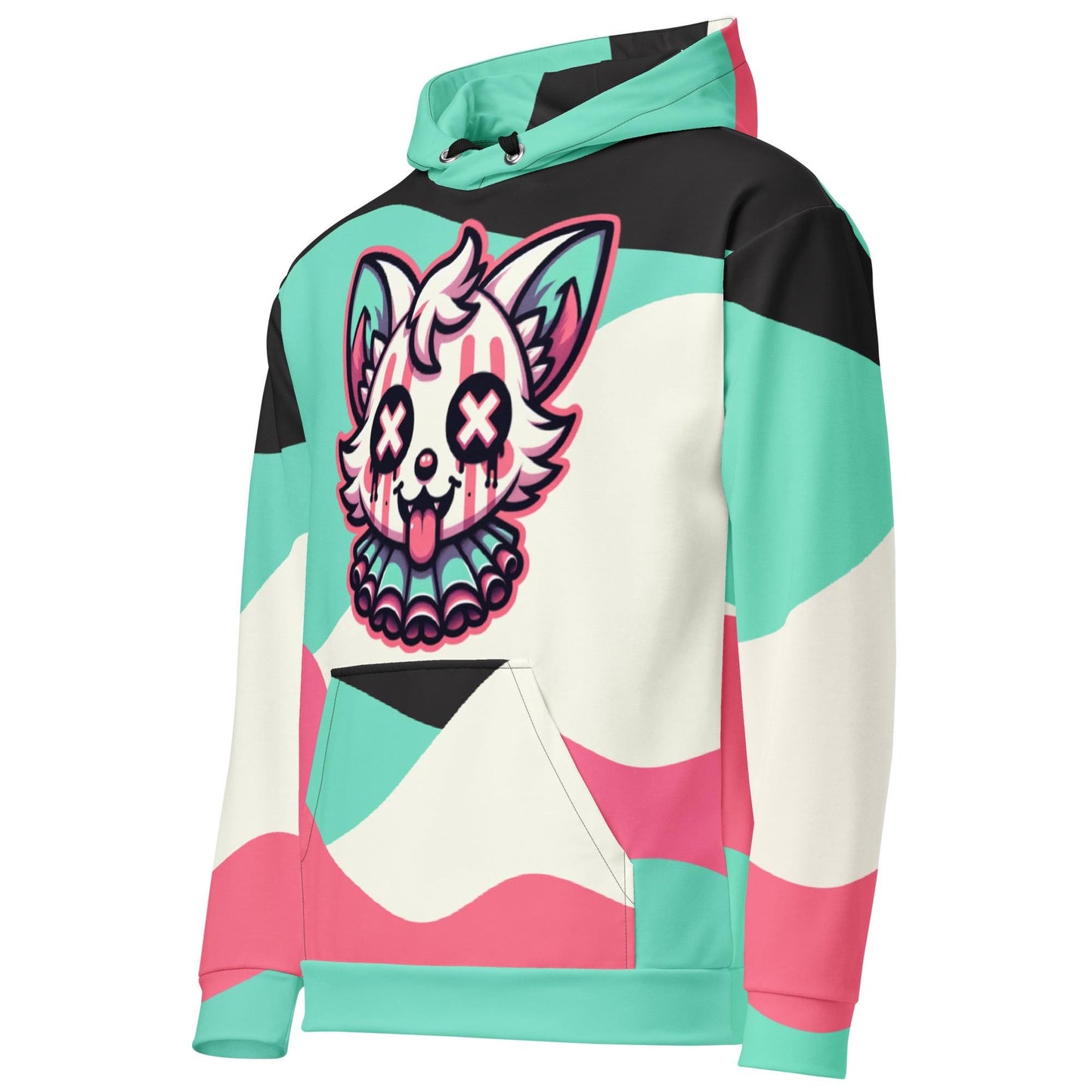 Graphic Weirdcore Cute Fox Clown Unisex Hoodie Y2K Clowncore Grunge Pastel Goth Hoodie Sweatshirt