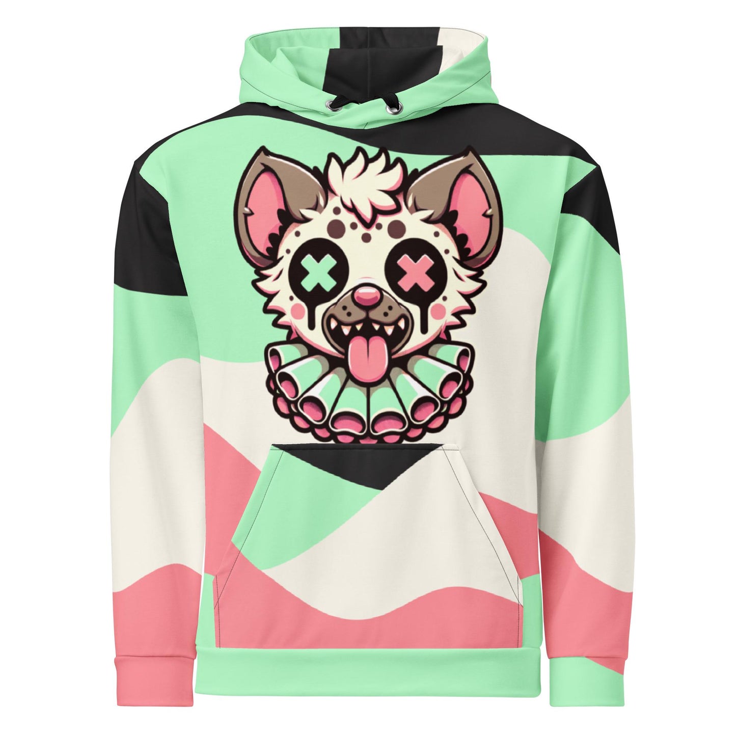 Graphic Weirdcore Creepy Hyena Clown Unisex Hoodie Y2K Clowncore Grunge Pastel Goth Hoodie Sweatshirt