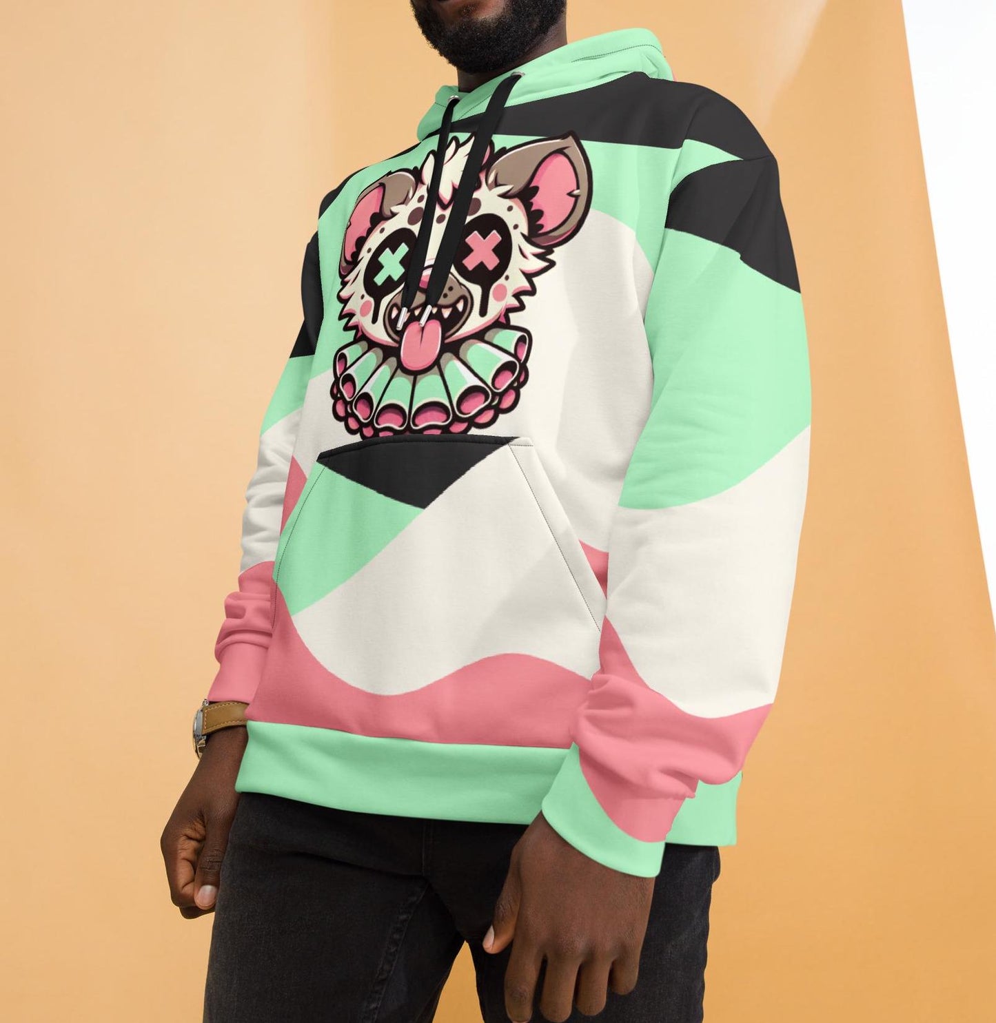Graphic Weirdcore Creepy Hyena Clown Unisex Hoodie Y2K Clowncore Grunge Pastel Goth Hoodie Sweatshirt