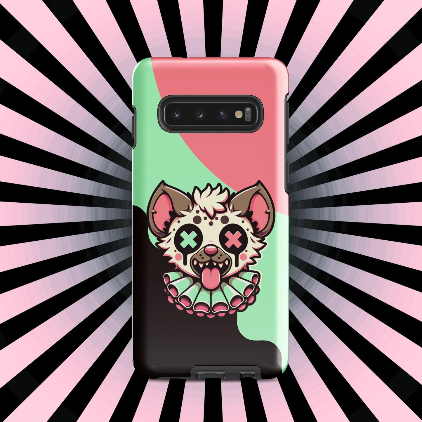Creepy Cute Weirdcore Gore Hyena Clown Clowncore Grunge Pastel Goth Tough Phone Case Samsung® Glossy or Matte