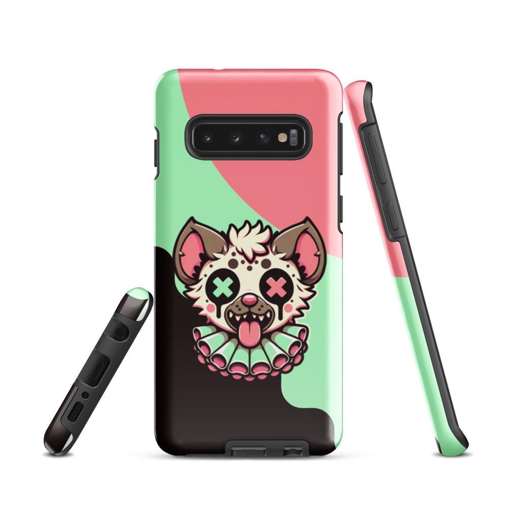 Creepy Cute Weirdcore Gore Hyena Clown Clowncore Grunge Pastel Goth Tough Phone Case Samsung® Glossy or Matte