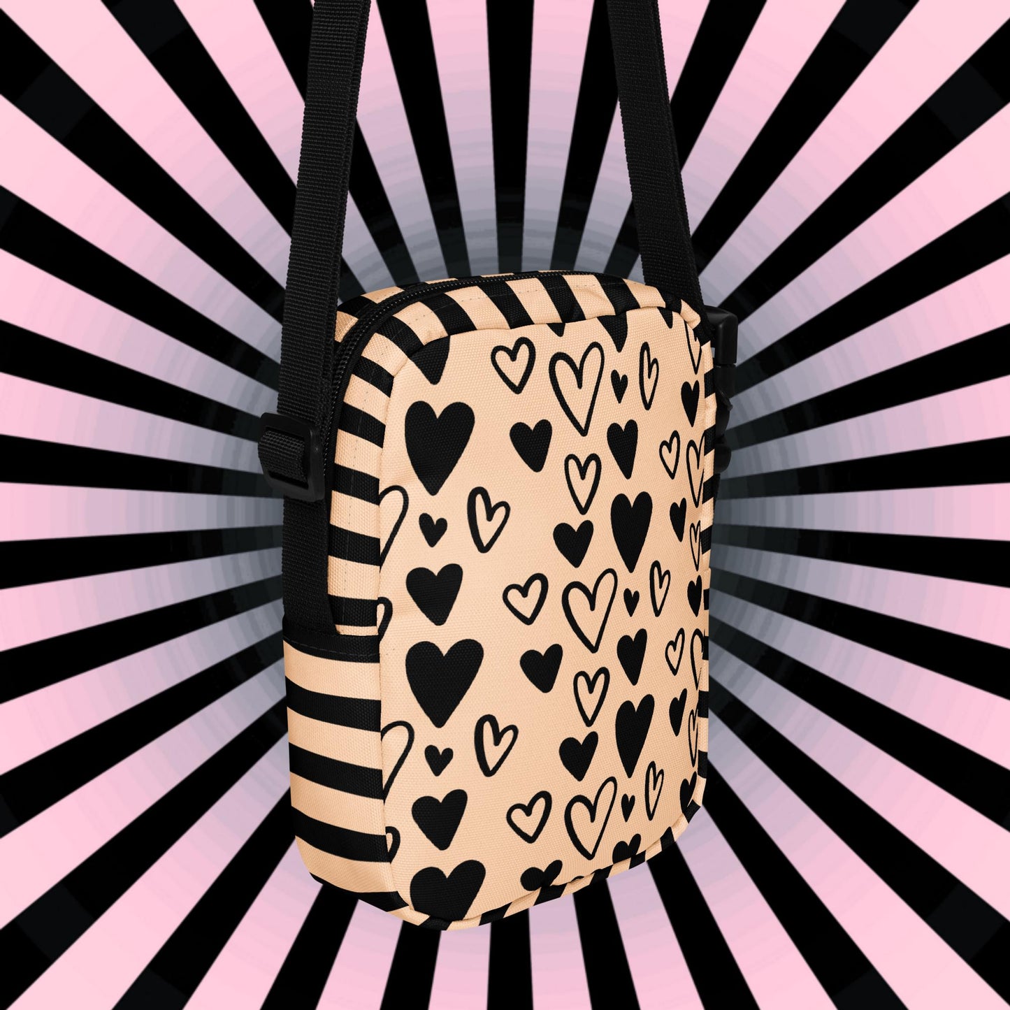 Cute Kawaii Hyena Crossbody Bag Weirdcore Goth Grunge Messenger Bag