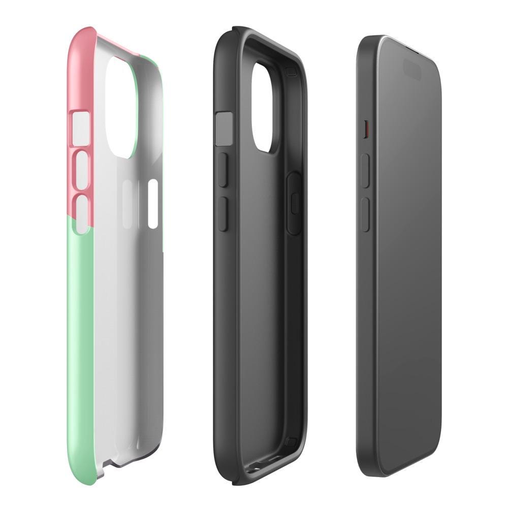 Creepy Cute Weirdcore Gore Hyena Clown Clowncore Grunge Pastel Goth Tough Case for iPhone® Glossy or Matte