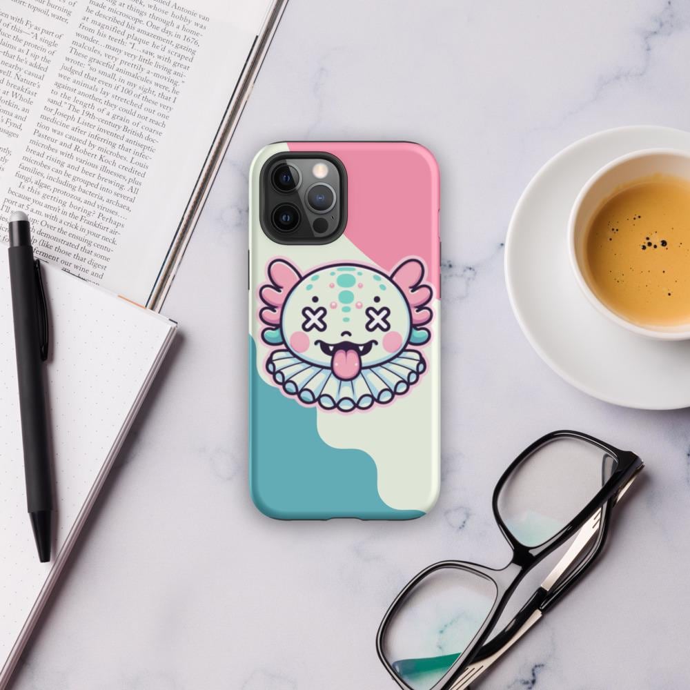 Weirdcore Creepy Cute Grunge Axolotl Clown Clowncore Tough Case for 11-15 iPhone®