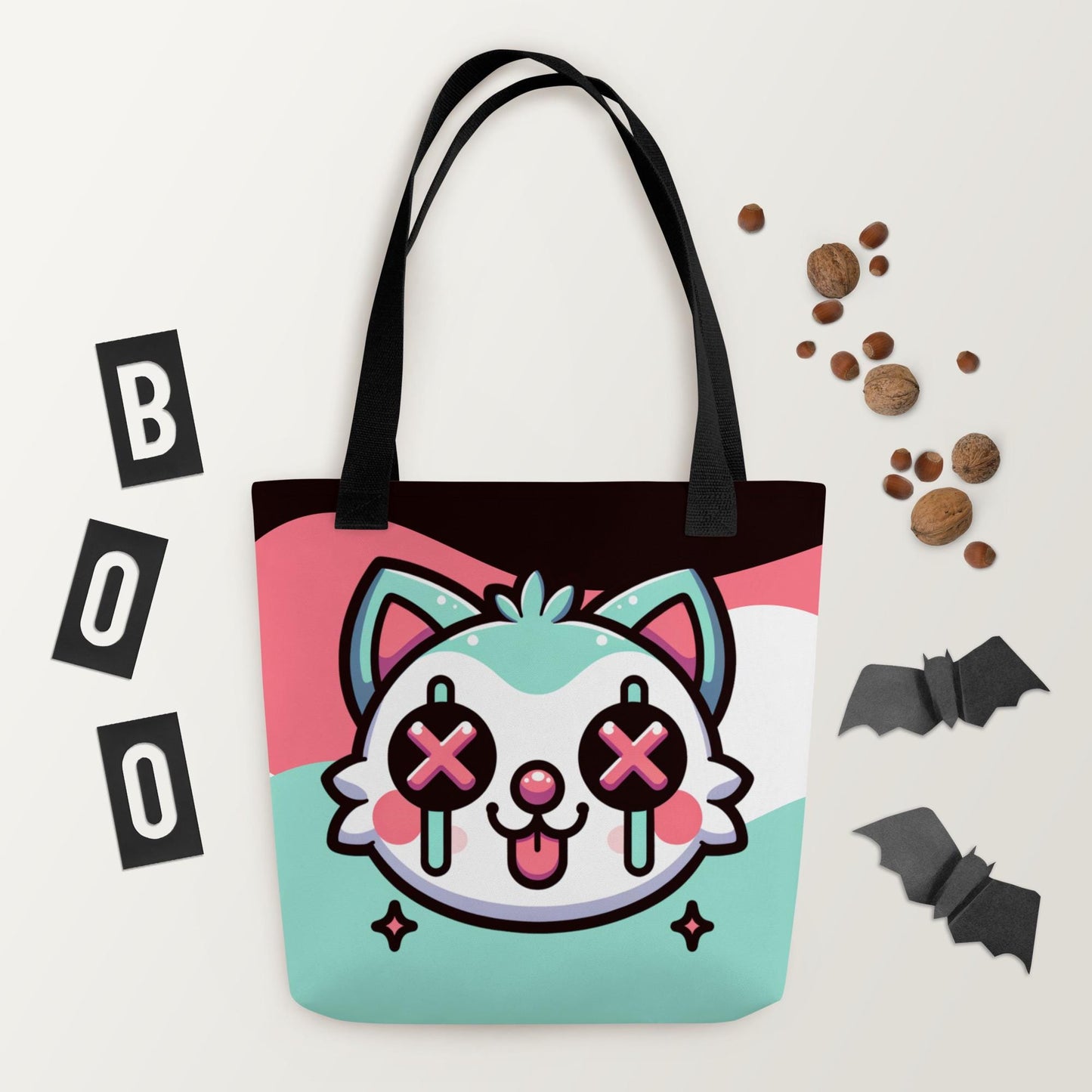 TOTE BAG Gothic Grunge Pastel Goth Weirdcore Clown Kitty Cat Creepy Cute Tote Bag