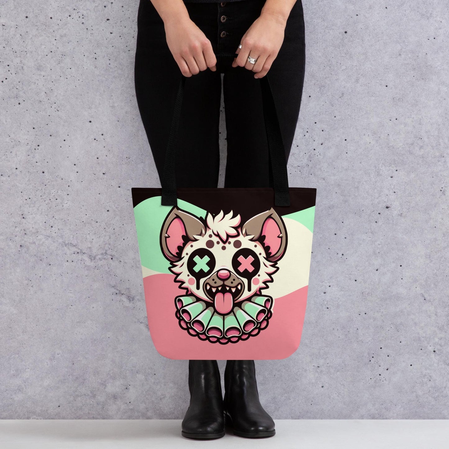 TOTE BAG Gothic Grunge Pastel Goth Weirdcore Clown Hyena Creepy Cute Tote Bag