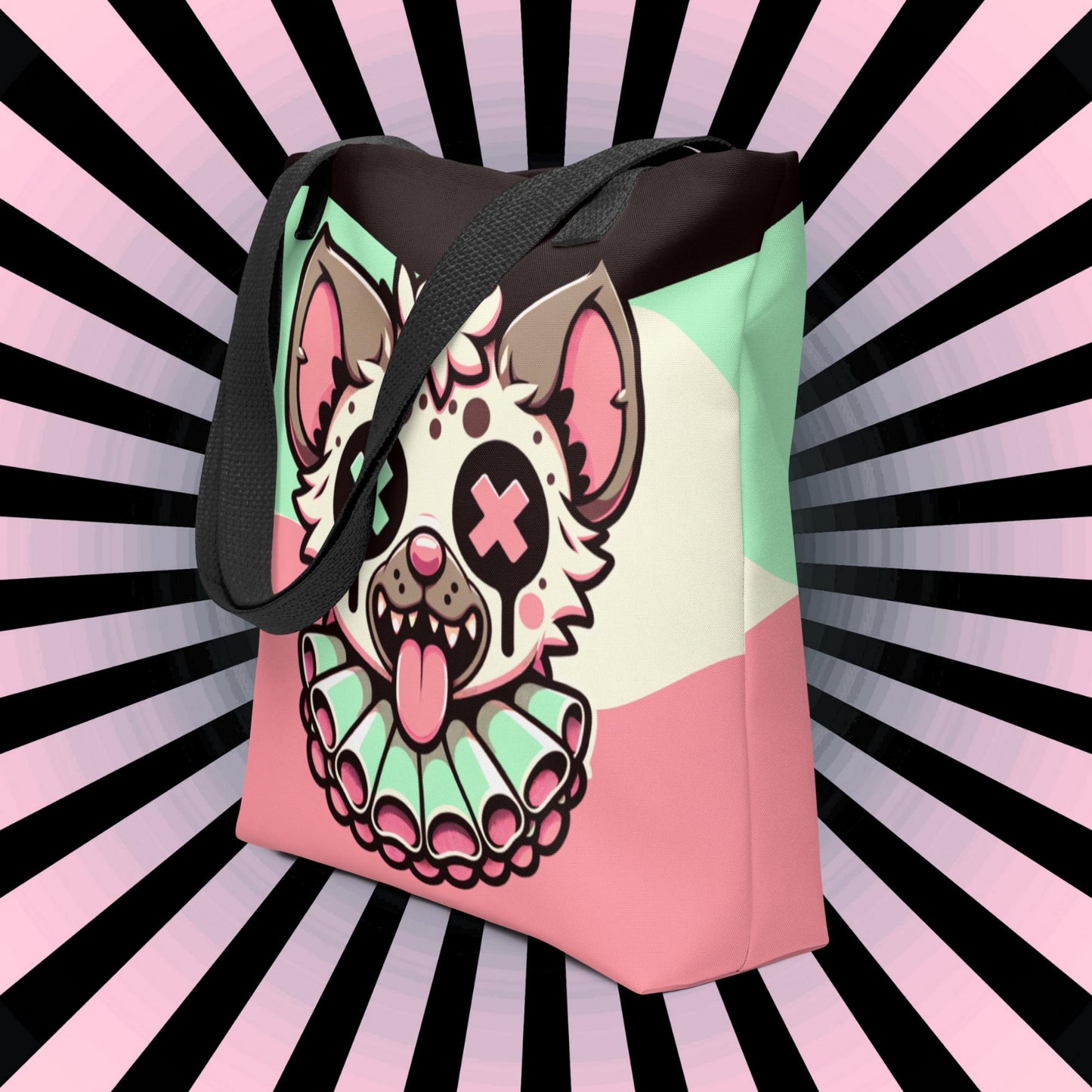 TOTE BAG Gothic Grunge Pastel Goth Weirdcore Clown Hyena Creepy Cute Tote Bag