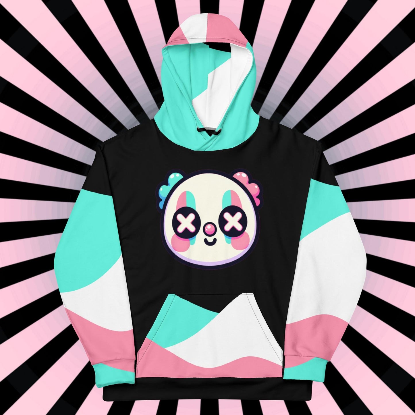 Clowncore Clown Hoodie Y2K Grunge Unisex Pastel Goth Long Sleeve Kidcore Hoodie