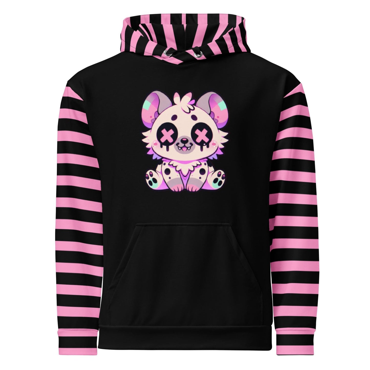 Pastel Goth Grunge Y2K Hyena Unisex Hoodie Weirdcore Gothic Kidcore Hyena Graphic Long Sleeve Hoodie
