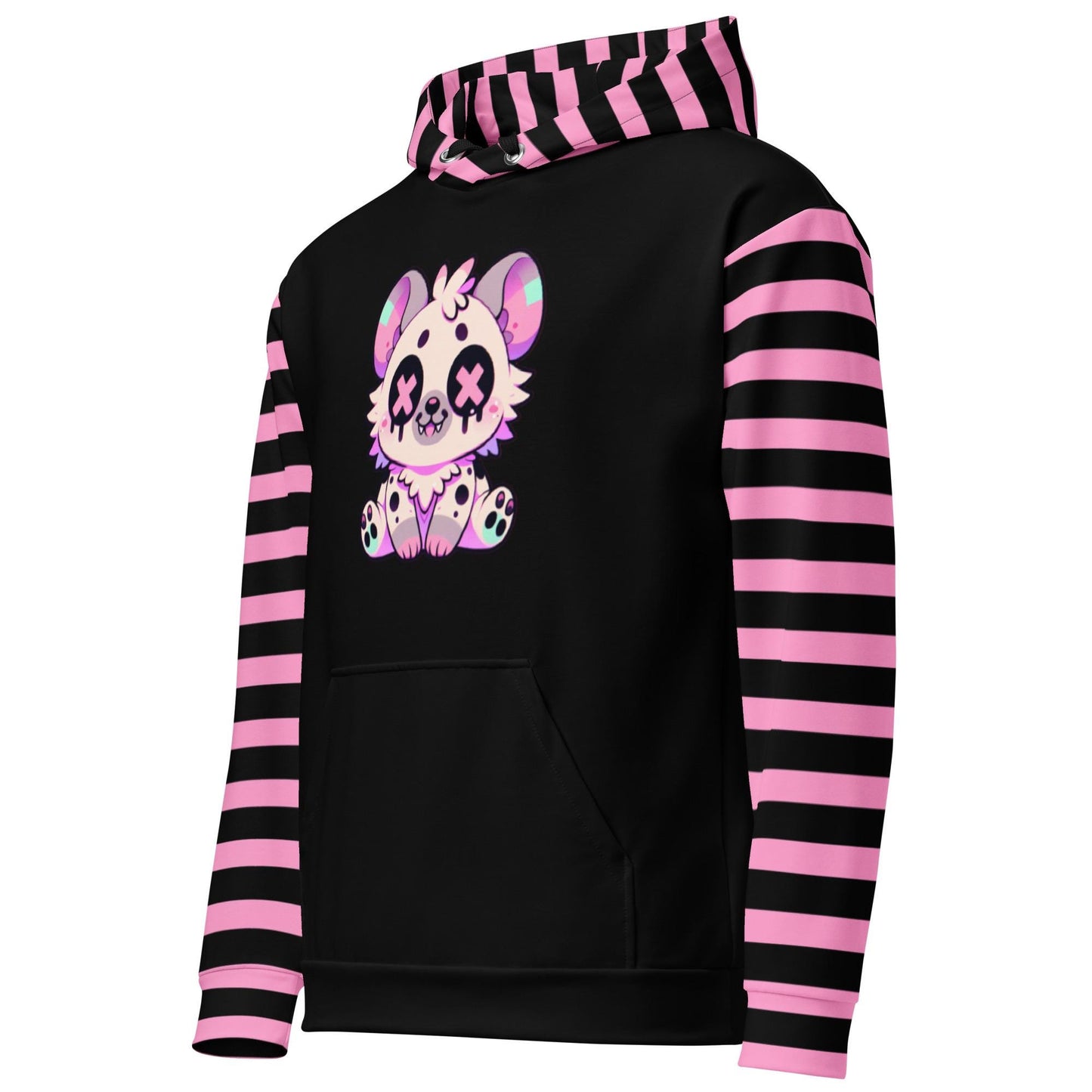Pastel Goth Grunge Y2K Hyena Unisex Hoodie Weirdcore Gothic Kidcore Hyena Graphic Long Sleeve Hoodie