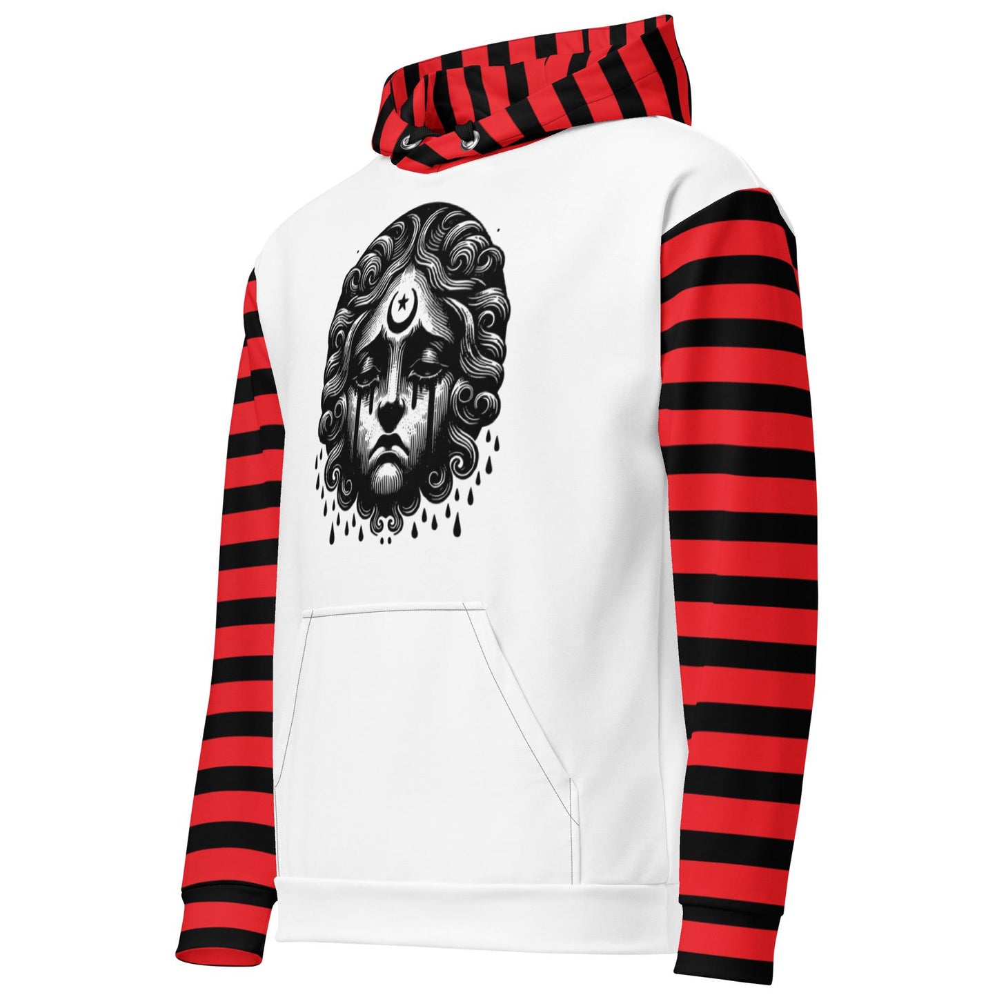 Gothic Cherub Graphic Grunge Y2K Long Sleeve Punkrock Unisex Hoodie
