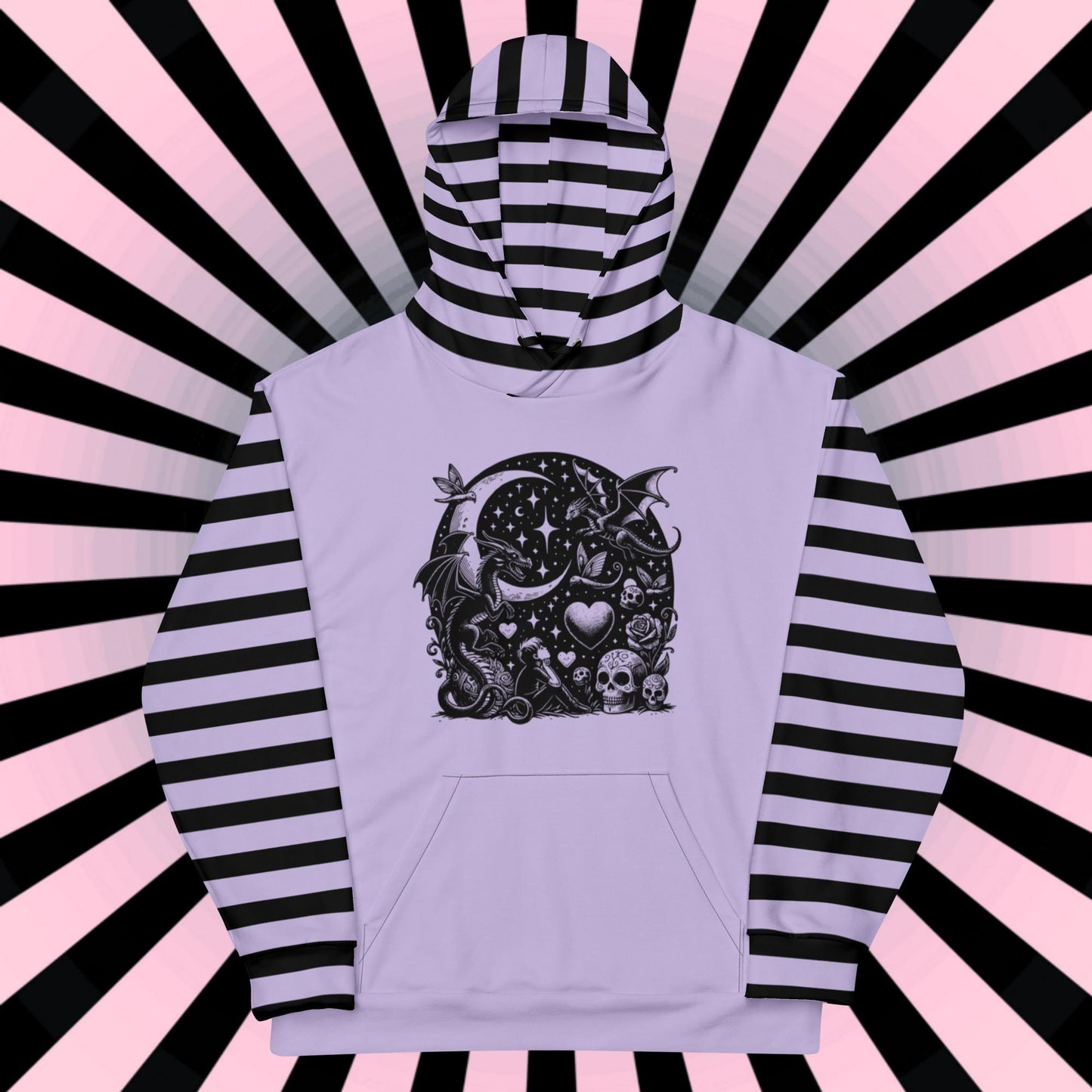 Gothic Fairytale Pastel Goth Unisex Y2K Hoodie Long Sleeve Hooded Sweater