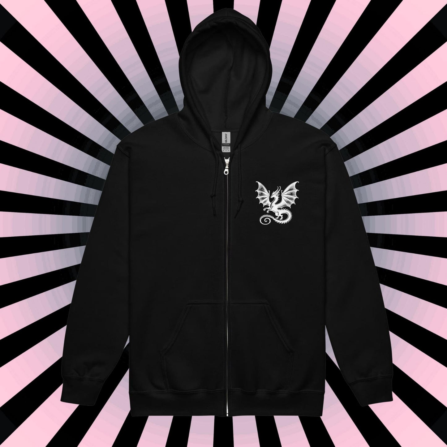 Zip Up Hoodie Goth Jacket Whimsigoth Fairy Grunge Y2K Hoodie Full Zip Dreamcore Apparel Whimsigoth Clothing