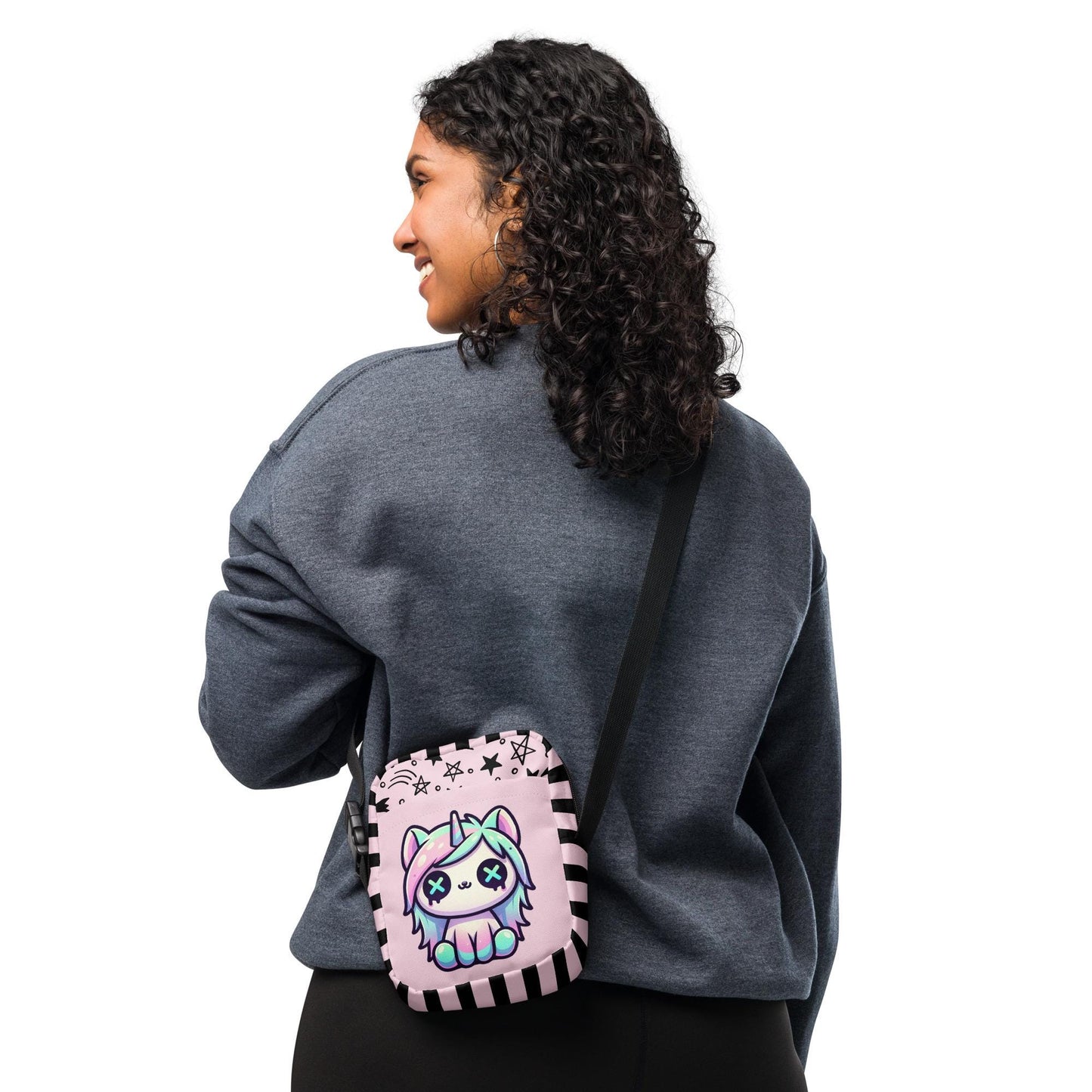 Cute Kawaii Unicorn Crossbody Bag Pastel Goth Weirdcore Grunge Shoulder Sling Purse Bag