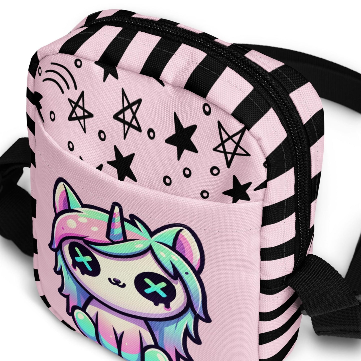 Cute Kawaii Unicorn Crossbody Bag Pastel Goth Weirdcore Grunge Shoulder Sling Purse Bag