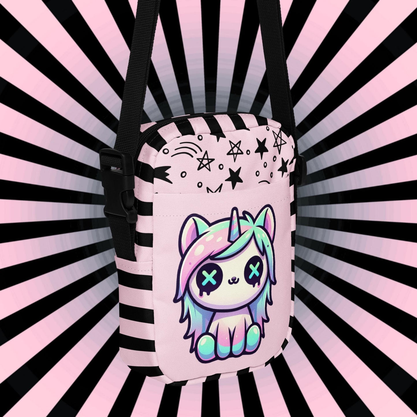 Cute Kawaii Unicorn Crossbody Bag Pastel Goth Weirdcore Grunge Shoulder Sling Purse Bag