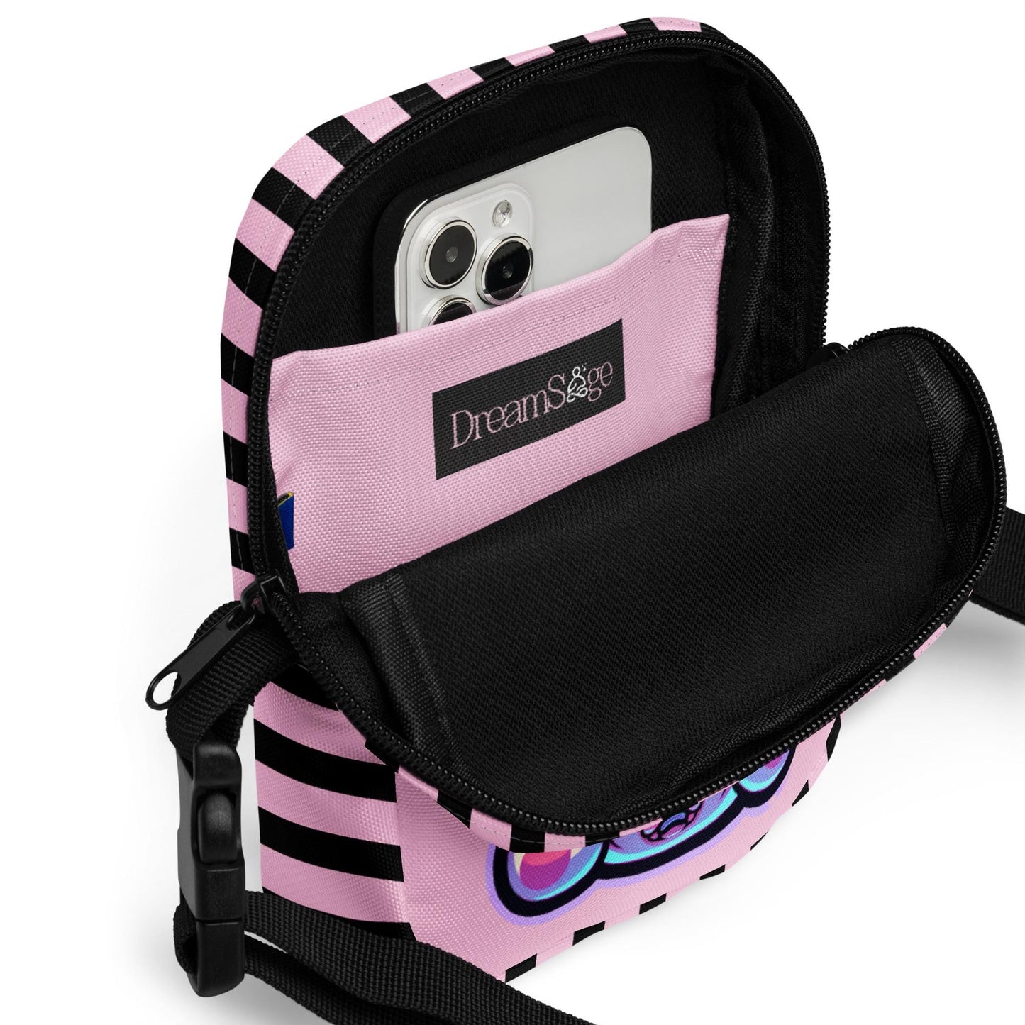 Weirdcore Gore Stitched Teddy Bear Crossbody Bag Kawaii Bear Grunge Sling Bag Purse