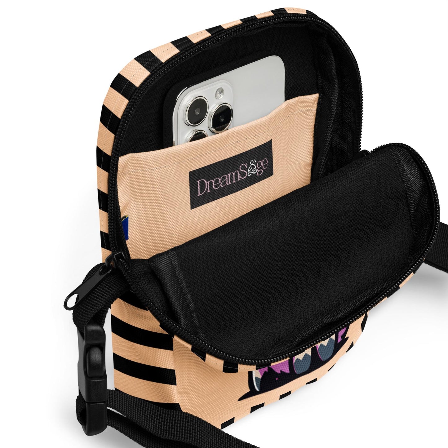 Cute Kawaii Hyena Crossbody Bag Weirdcore Goth Grunge Messenger Bag