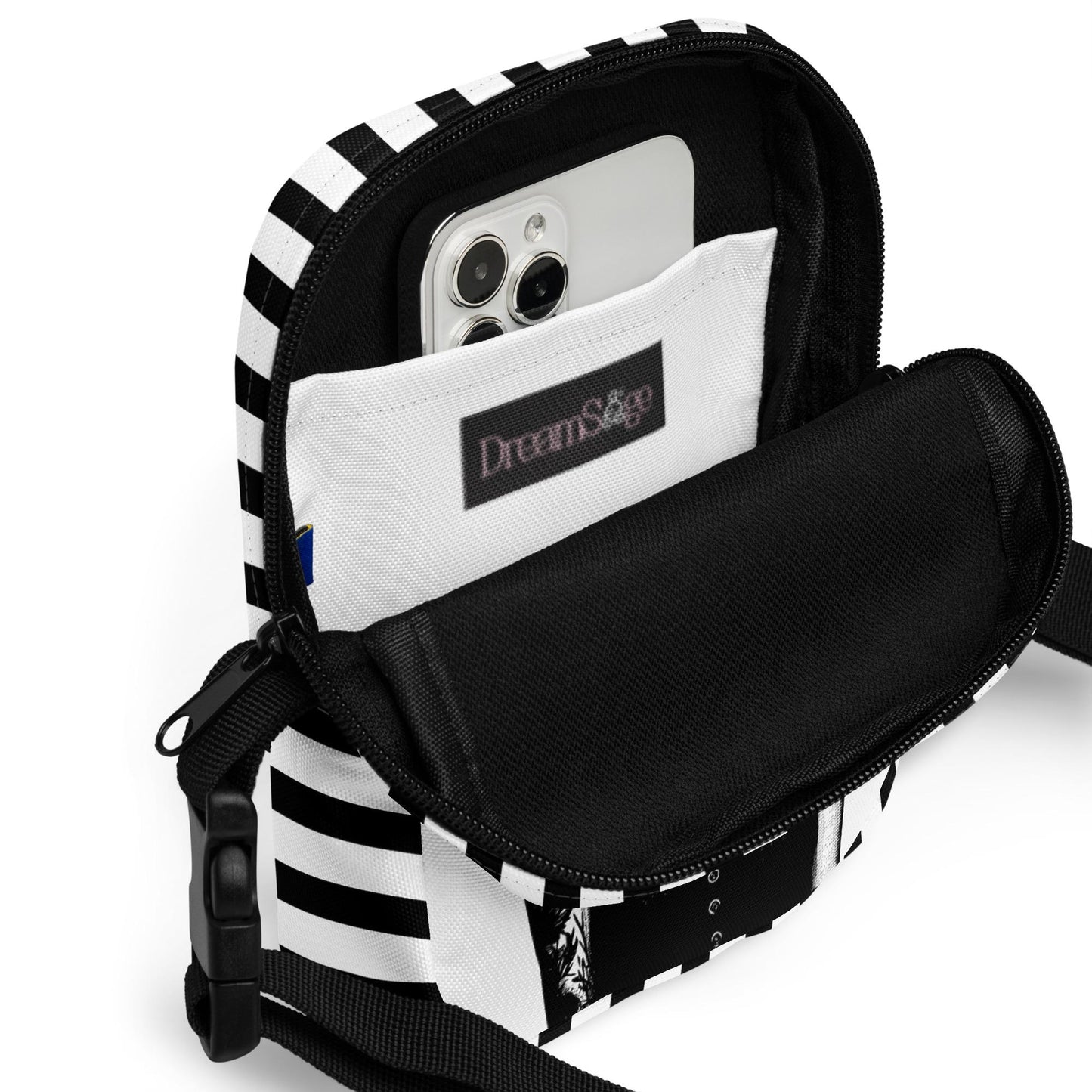 Gothic Girl Screaming Crossbody Bag Ventcore Outcry Utility Purse Goth Punk Grunge Shoulder Bag