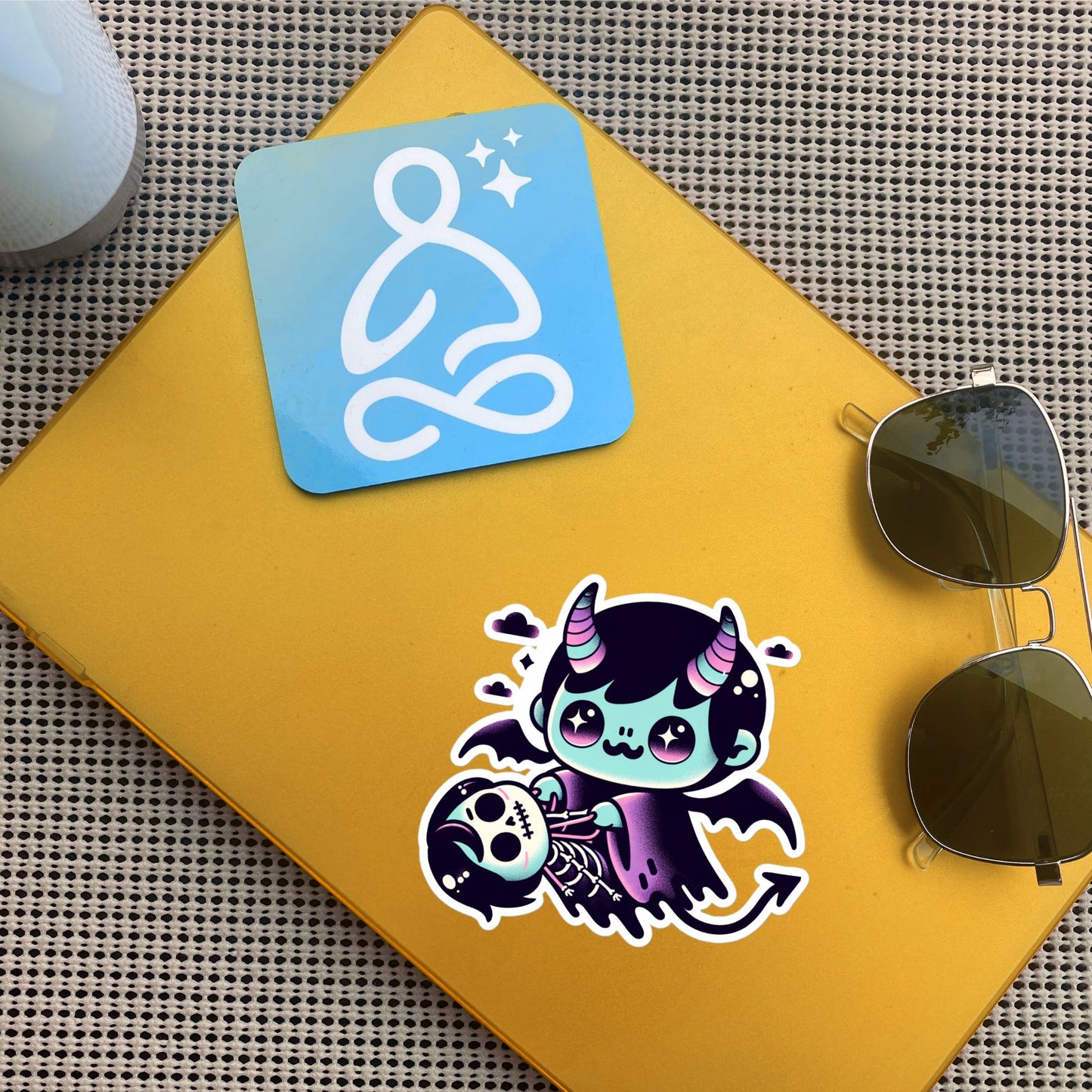 Spooky Cute Vampire Demon Boy Horror Weirdcore Goth Bubble-free Waterproof Vinyl Sticker