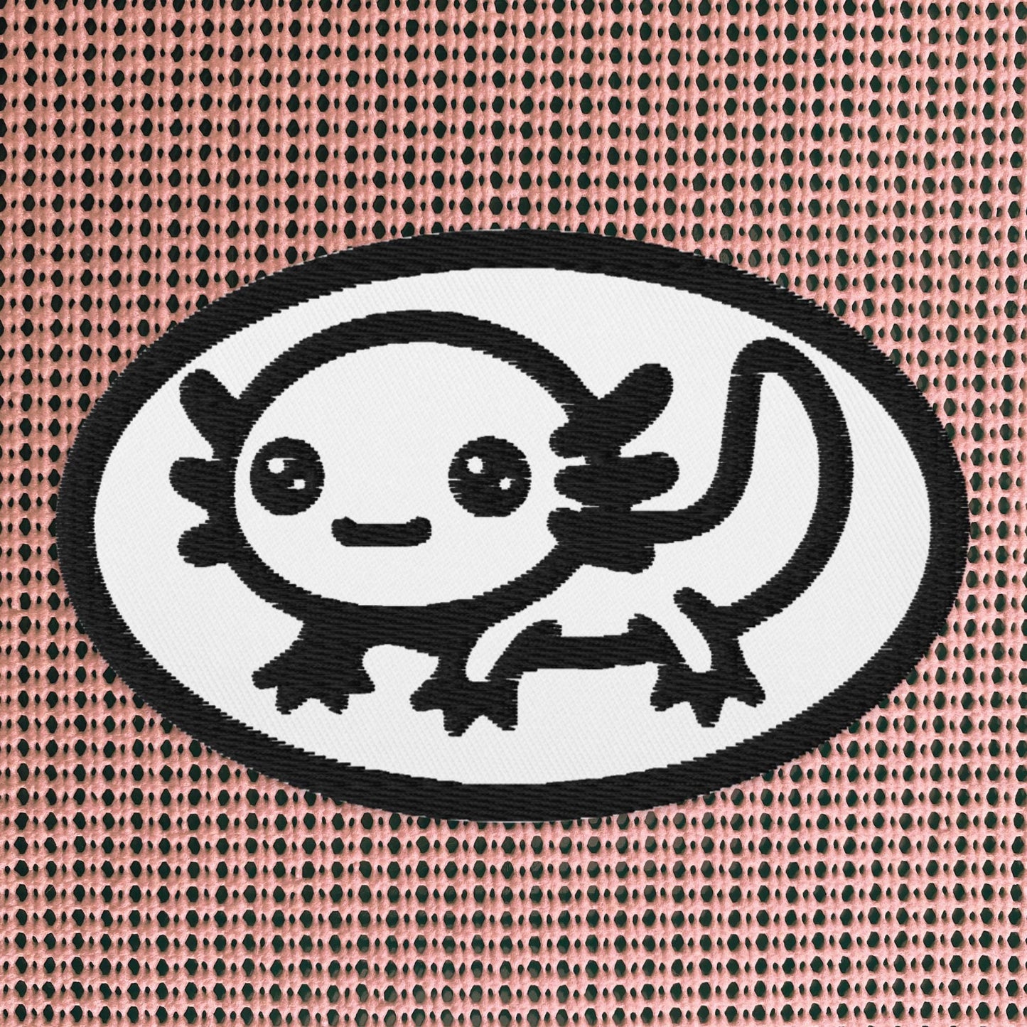 Cute Weirdcore Axolotl Grunge Embroidered Patch