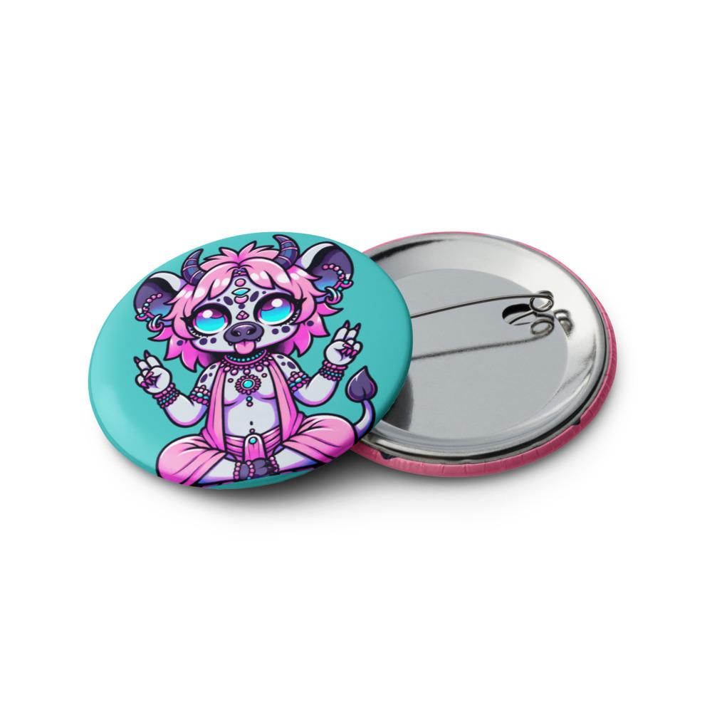Creepy Cute Weirdcore Shaman Demon Animals Set of 5 Button Pins