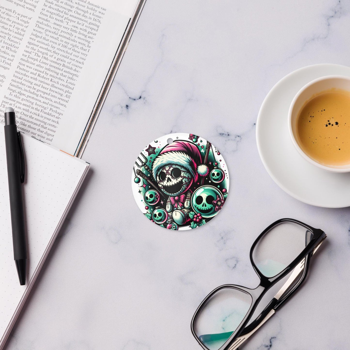 Cute Horror Holiday Christmas Haunted Voodoo Doll Weirdcore Goth Grunge Acrylic Xmas Ornament