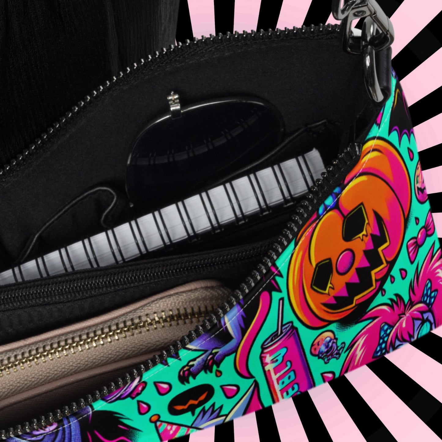 Weirdcore Pastel Goth Bubble Horror Clowncore Punkrock Clutch Bag Gothic Grunge Purse Crossbody Bag