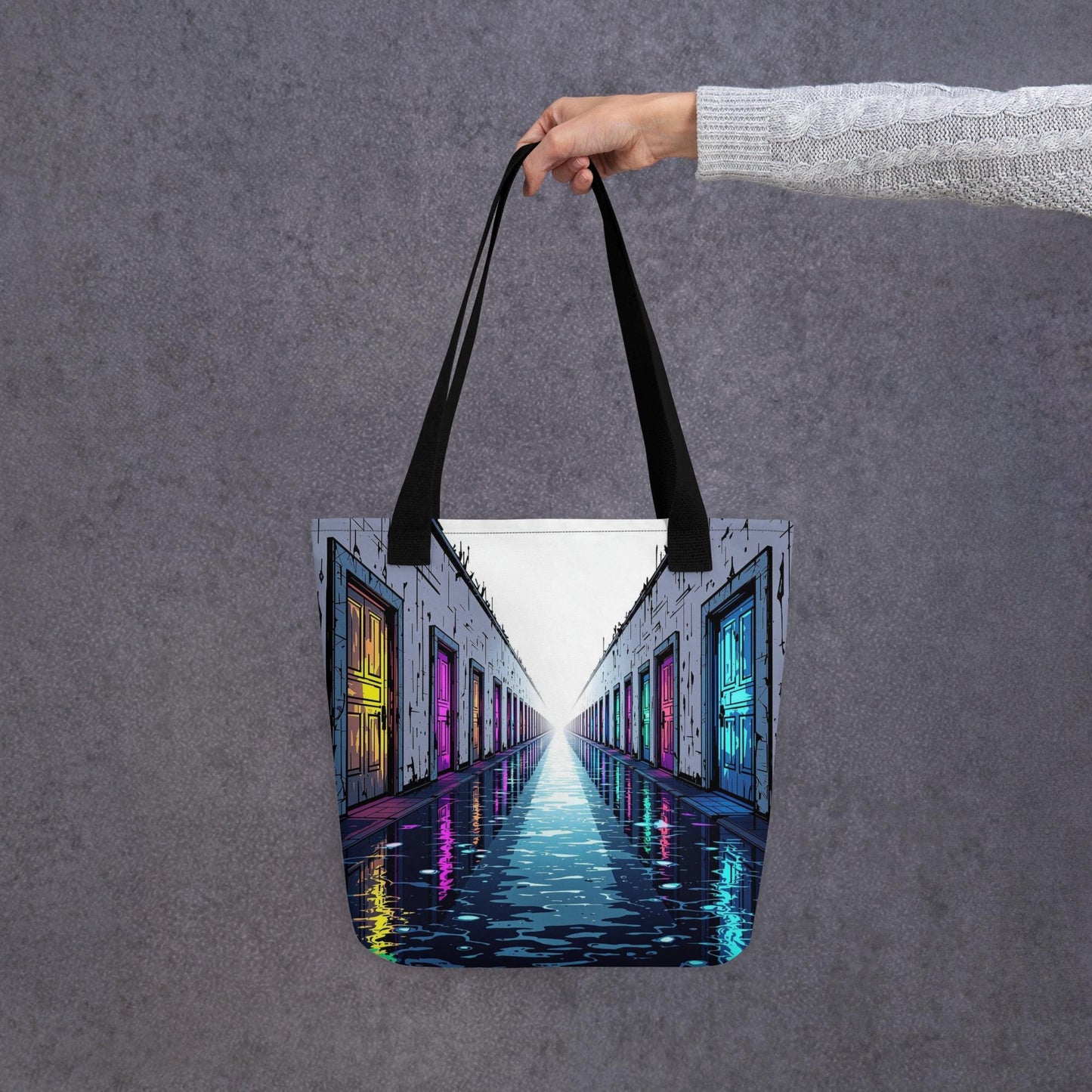 Luminal Spaces Arcane Tote Bag Gothic Grunge Neon Goth Darkcore Weirdcore Dark Aesthetic Halloween Purse Tote