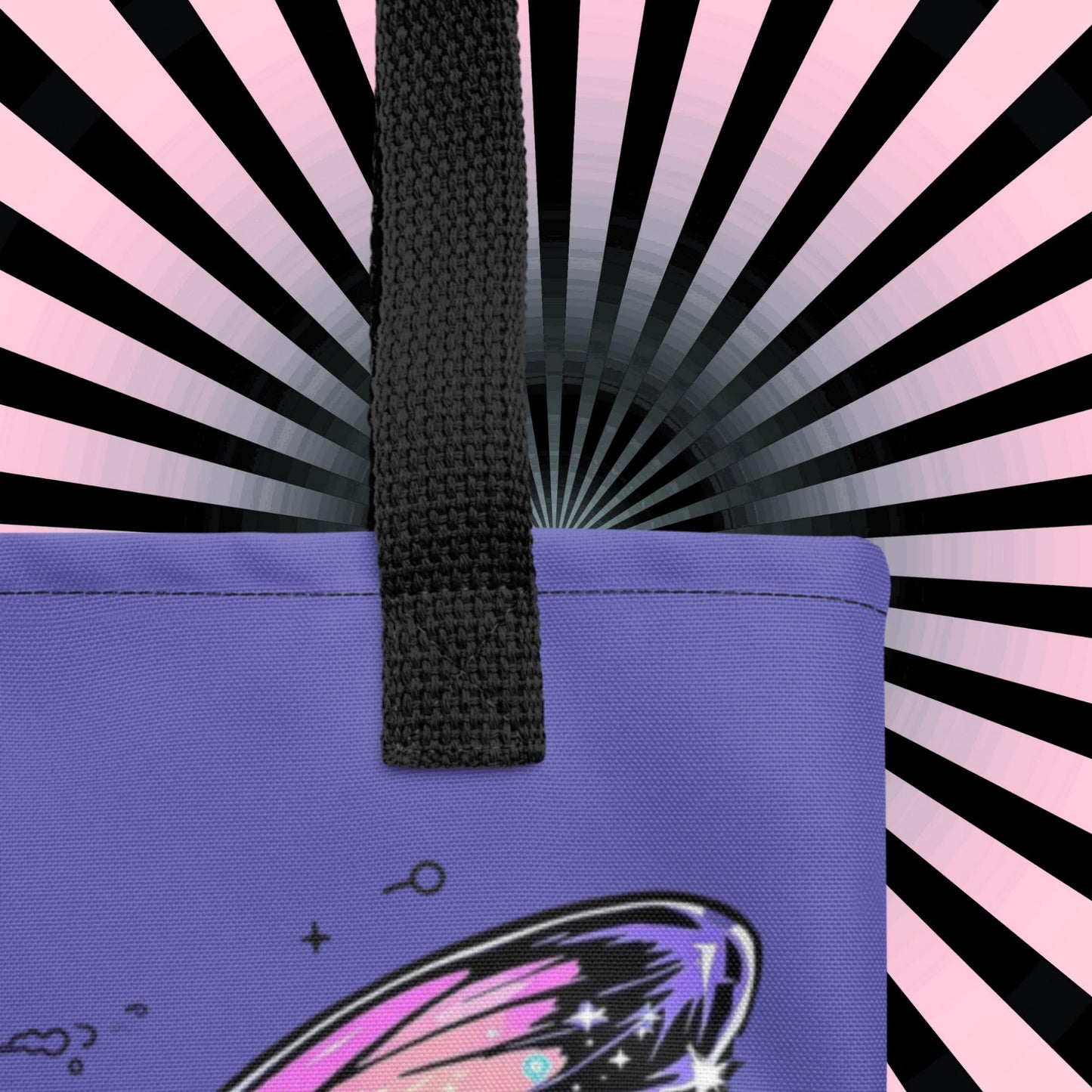 Cosmic Butterfly Arcane Tote Bag Gothic Grunge Neon Goth Darkcore Weirdcore Dark Aesthetic Halloween Purse Tote