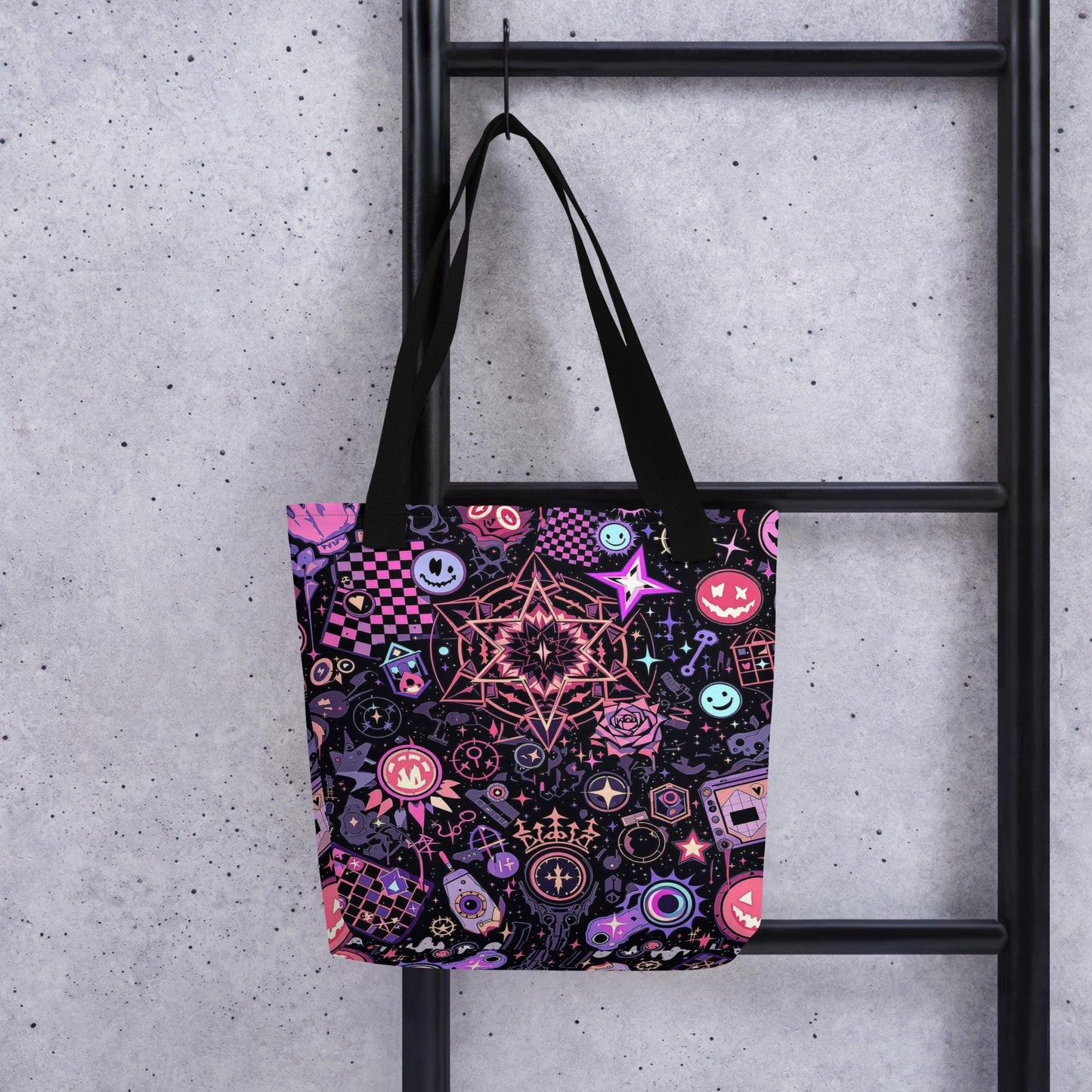 Arcane Tote Bag Gothic Grunge Goth Darkcore Weirdcore Nostalgic Dark Aesthetic Purse Tote